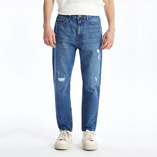 Picture of Carrot Fit Men's Denim Trousers