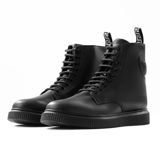Picture of VERSACE Medusa Logo High-Top Boots - BLKBLK