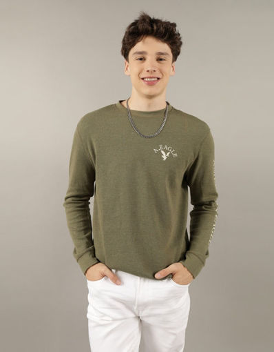 Picture of Long-Sleeve Logo Graphic Thermal T-Shirt