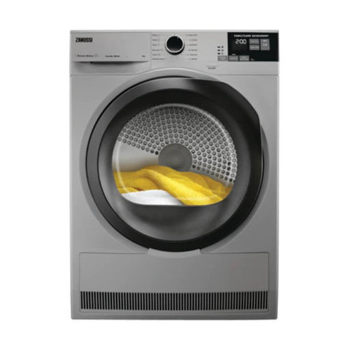 Picture of Zanussi - Dryer With Inverter Motor - 1400 RPM - Digital - 8 KG Silver 