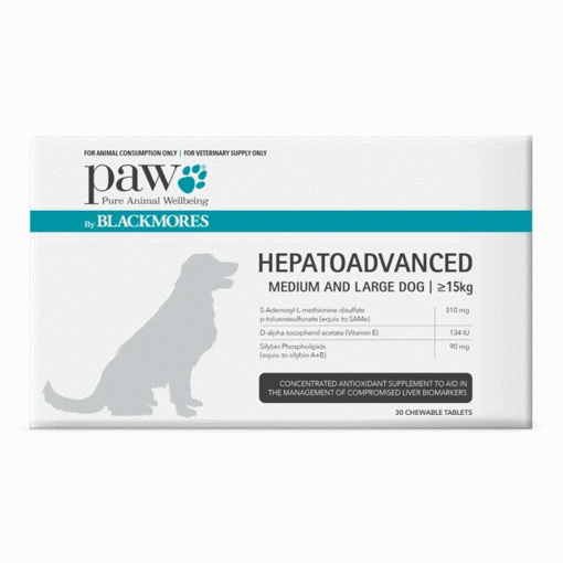 Picture of PAW Hepatoadvanced Medium & Large Dogs ≥15kg 30 Tablets