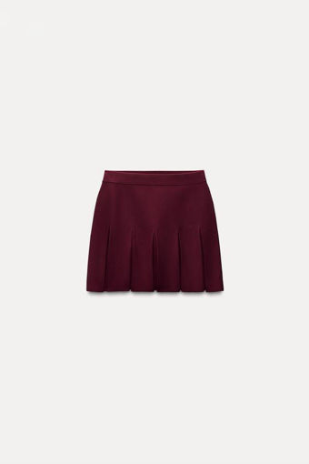 Picture of PLEATED MINI KNIT SKIRT