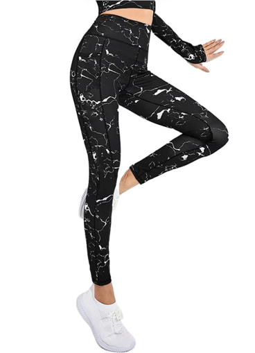 Picture of Sport Leggings Pants With Pocket
