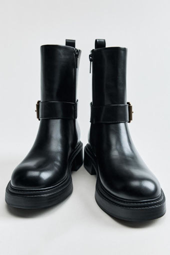 Picture of FLAT ANKLE BOOTS WITH BUCKLE