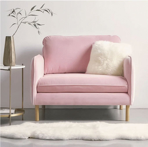 Picture of Beech wood Arm Chair - Pink