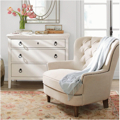Picture of Armchair, 75 cm, Off White